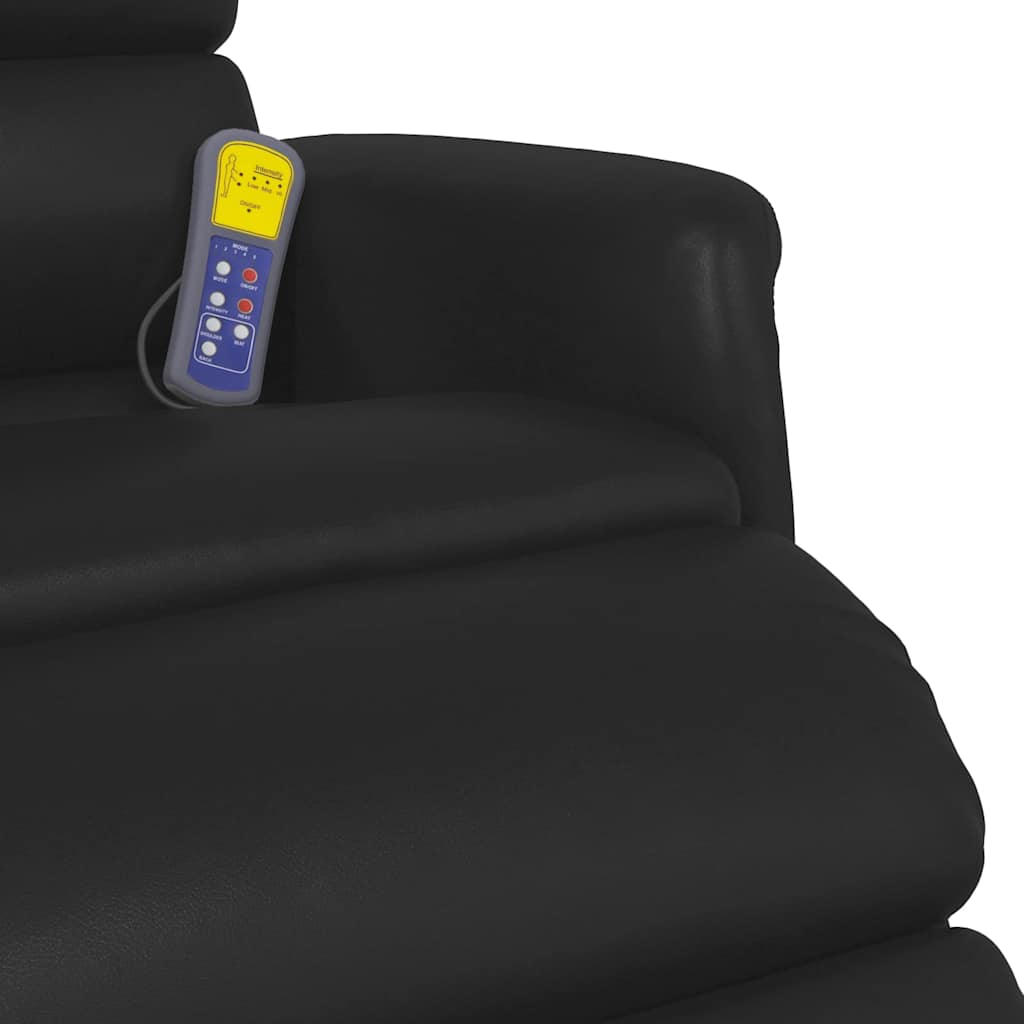 Massage Relax Chair Black 71 X 98 X 106 Cm Artificial Leather
