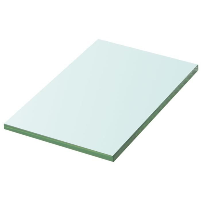 Panneau en verre transparent VIDAXL - 20 x 12 cm - pour étagère
