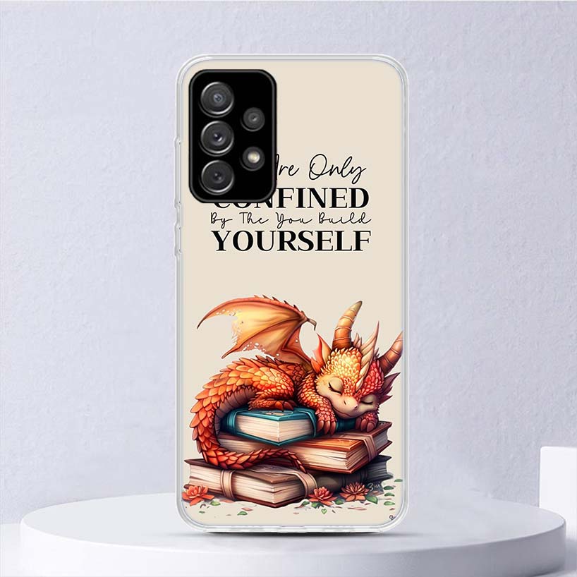 F-Fourth W-Wing Dragon Soft Case For Samsung Galaxy A52 A42 A32 A22 A12 A02S Phone Cover A50 A51 A70 A71 A41 A31 A21S A40 A30 A2