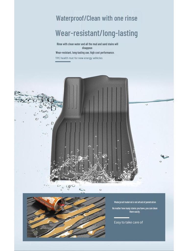 Compatible TPE Car Mats for 2023 Tesla Model Y/3