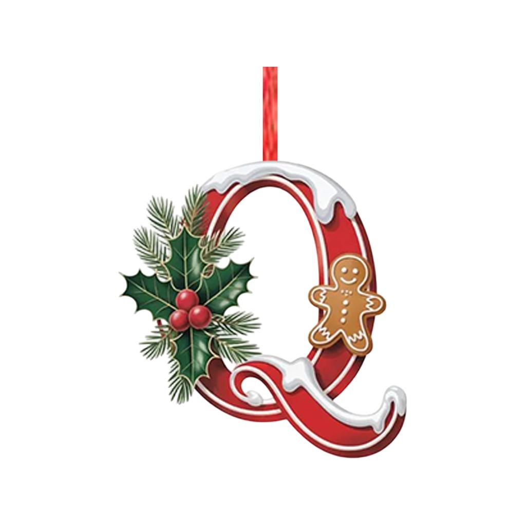 2D Christmas Decoration Pendant Christmas Tree Tag Theme Party Crafts Ornament