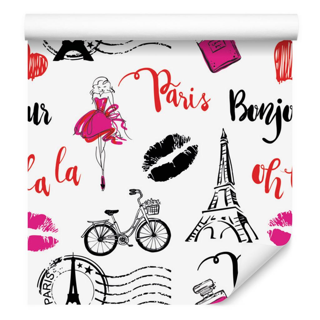 Fashionable Paris wallpaper for living room and bedroom 50x1000
