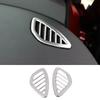 For Chevrolet Cruze 2016-2019 Silver Steel Instrument L&R Air Outlet Vent Trim