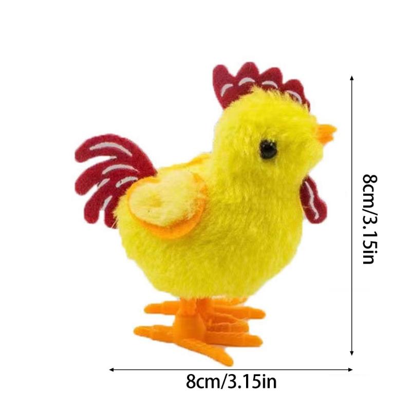 Nostalgic Wind Up Baby Chick Easter Cartoon Baby Chick Toy for Bar Desktop Accessories Cartoon Vintage Style Photo Props