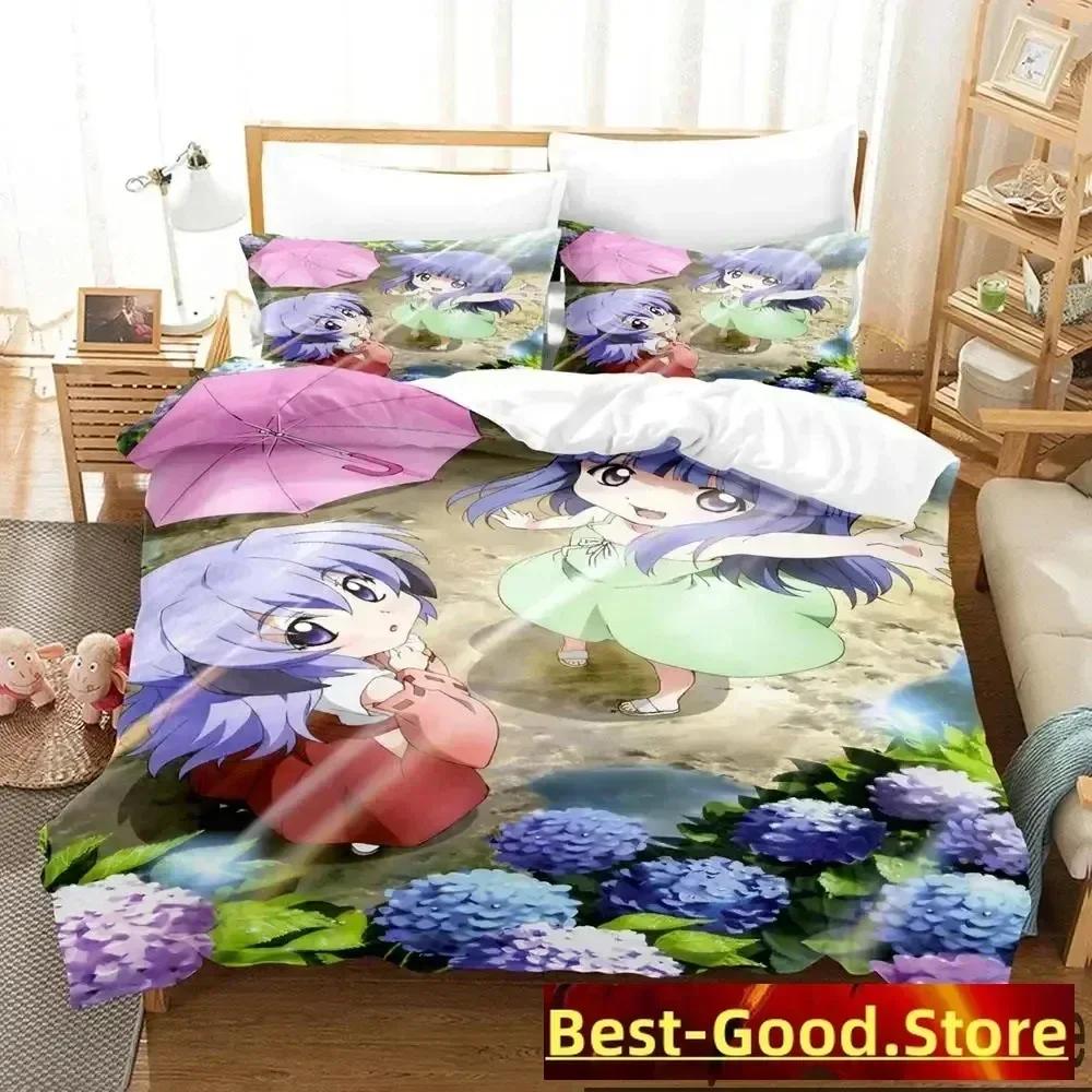 3D Anime Higurashi When They Cry Bedding Set Duvet Cover Sheet Printed Bed Set Pillowcase Full Queen King Size Comforter Bedroom