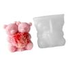 Valentines Themed Bear Couple Silicone Mold For Handmade With Fine Carving Detail
