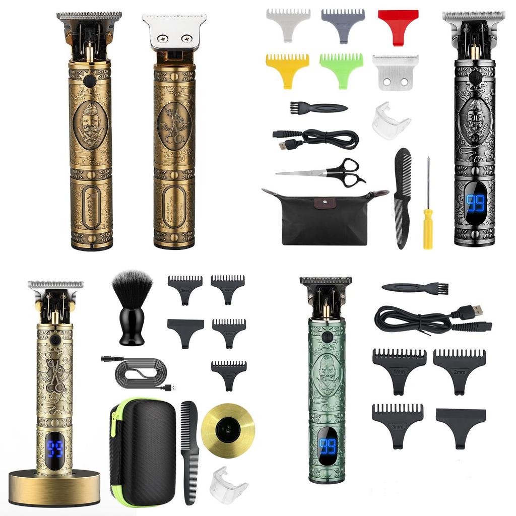 Metal Hair Clipper For Men Rechargeable Electric Hair Trimmer For Home Use