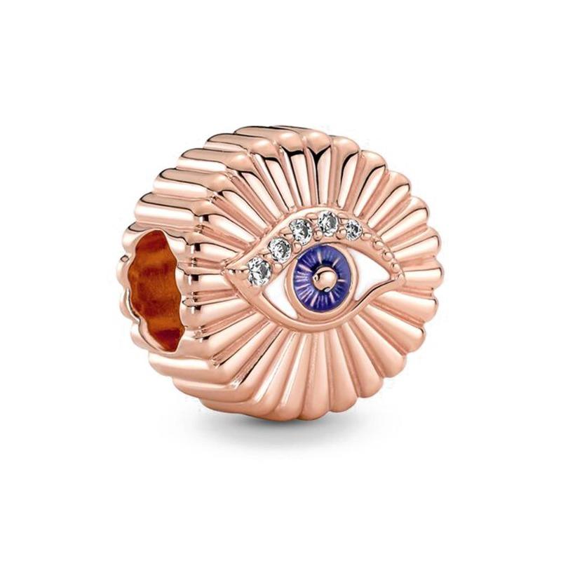 Copper Rose Gold Hollow Flower Leaf Love Dice Gift Box Diy Charm Beads Fit For Bracelets Necklaces Women'S Boutique Jewelry