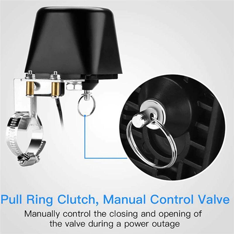 AEE4-Tuya Smart Zigbee 3.0 Gas Valve Mechanical Valve Switch Bluetooth Valve Control (US Plug)