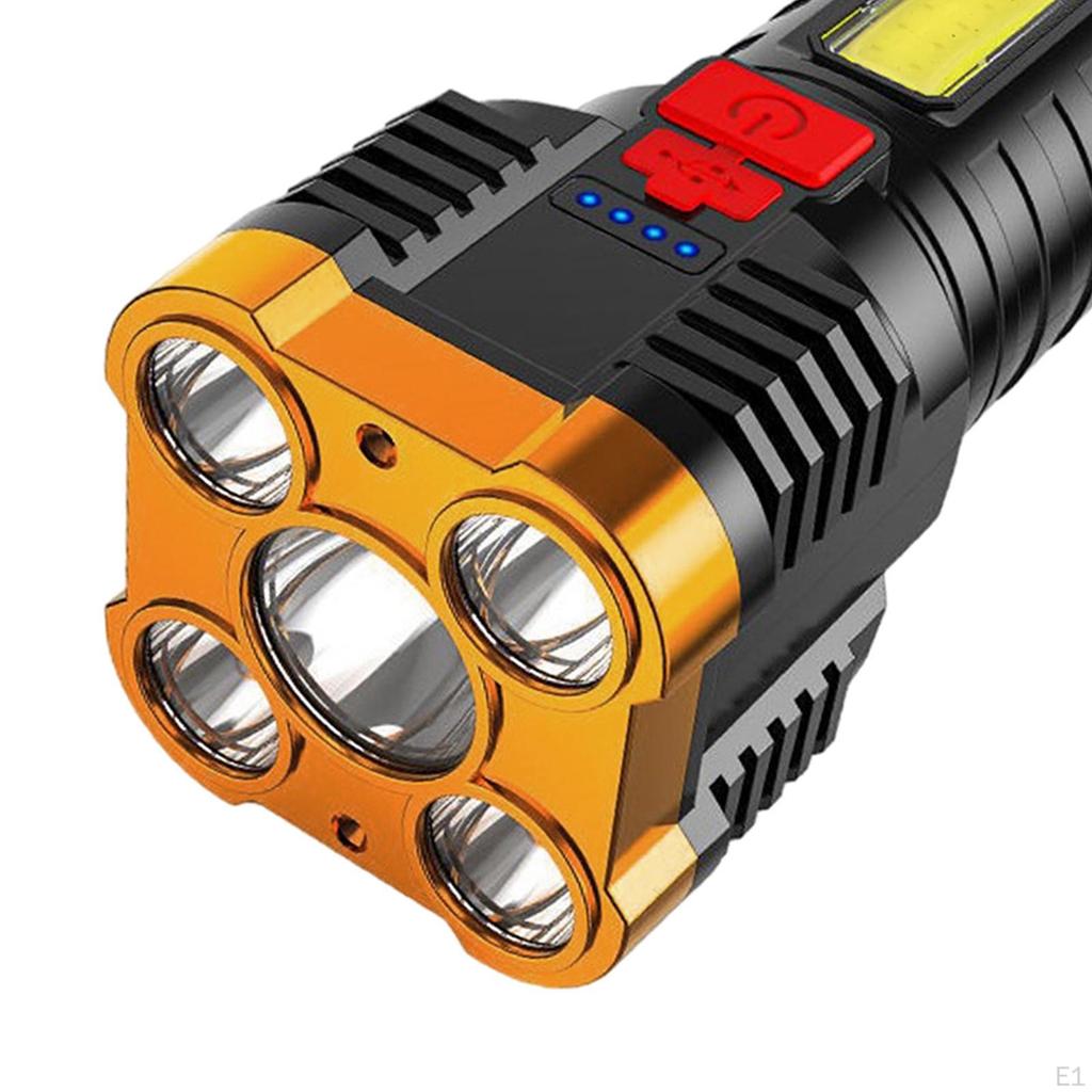 Rechargeable Torch LED Handheld Portable Searchlight Outdoor Five Core Flashlight Long Shots Lamp