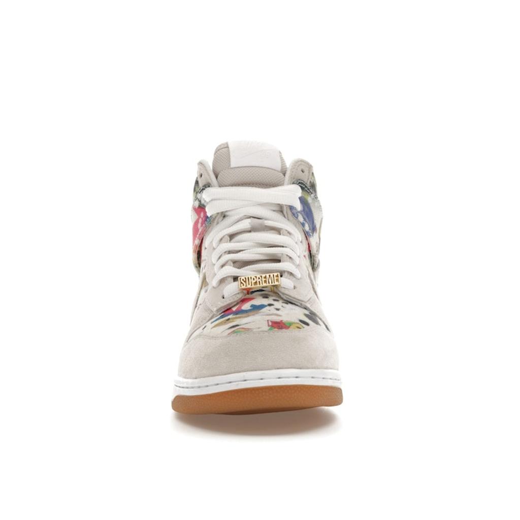 Supreme X Nike Dunk High SB Rammellzee Men Sneakers White Multi-Color FD8779-100