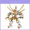 Compatível Com Ninjago Guerreiro Mech Dourado Bloco de Montar Inteligente Brinquedo Educacional Modelo Presente de Ano Novo