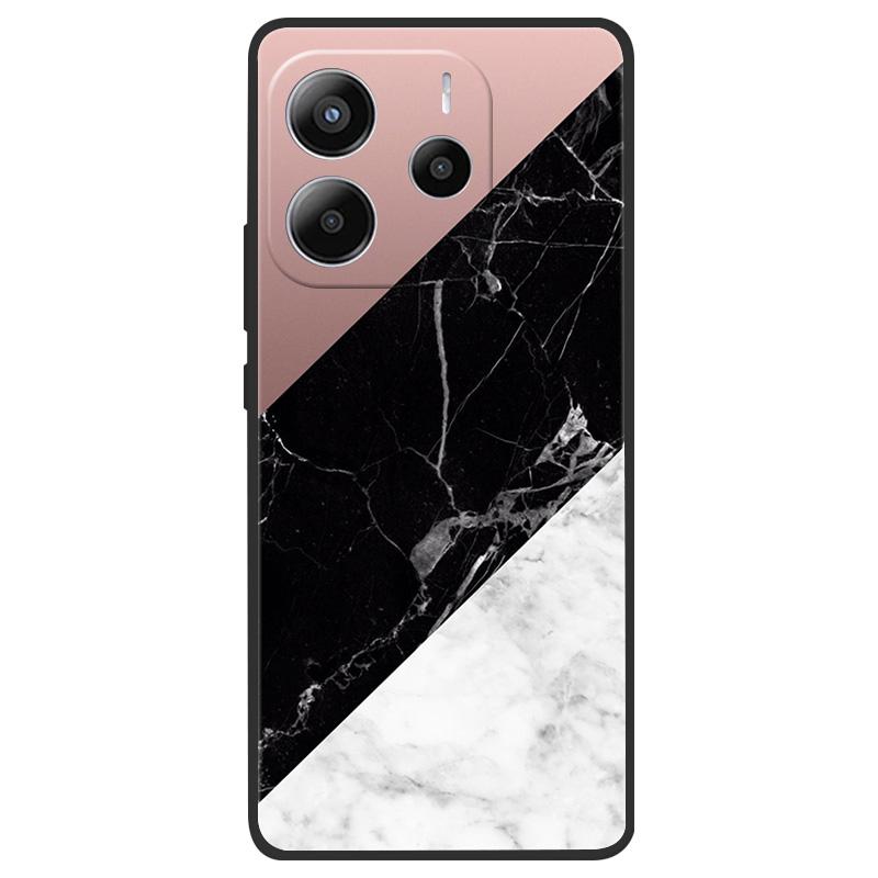 For Redmi Note 14 4G (Europe) Phone Case Marble Painting Pattern Soft Silicone Anti Drop Cover For Xiaomi Redmi Note14 4G Shell