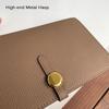 Luxury Genuine Leather Women Wallets Long Cowhide Purse High Capacity Gold-tone Hasp Clutch Bag Brand Design Ladies Billfold
