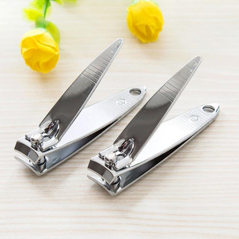 Durable Stainless Steel Flat & Angled Edge Nail Clipper Set for Manicure
