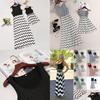 Elegant Mother And Daughter Fashion Casual Boho Stripe Maxi Matching Dress Set