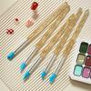 5 Stück/Set Silikon Nail Art Stift Pinsel UV Gel Politur Spitze 3D Bild DIY Punktier Politur Pinsel Skulptur Stift DIY Maniküre Werkzeug