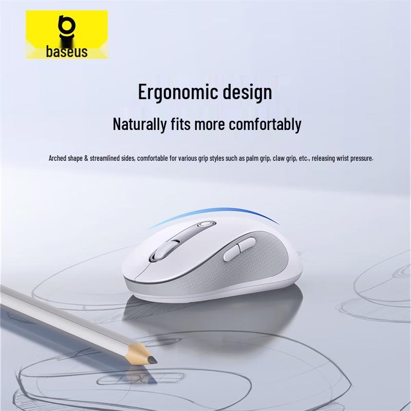 Baseus F02 AI Smart Ergonomic Dual-Mode Wireless Mouse