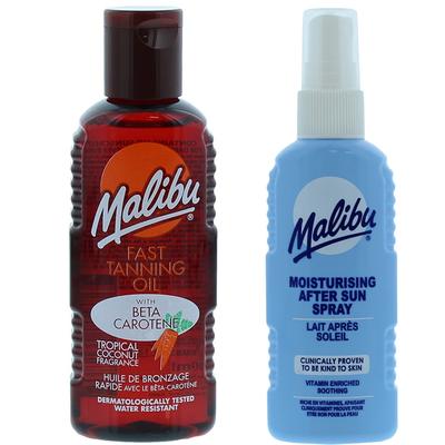 Malibu Sunscreen Oil 100ml + After Sun Spray 100ml