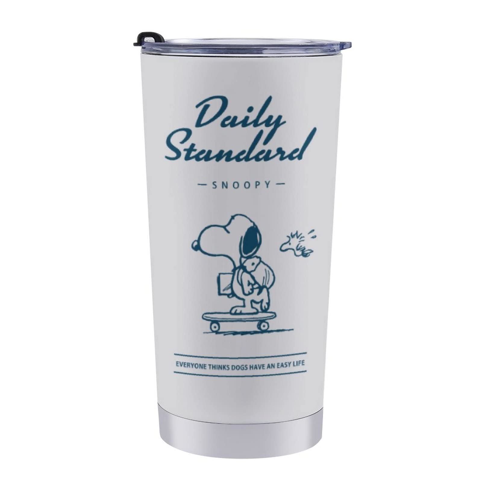 

Snoopy Coffee Cup, Mug, Convenience Store Cup, Tumbler, Stainless Steel, Cafe Mug, Portable Mug, Mug Bottle with Lid, Keeps Hot or Cold, Vacuum