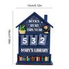 Books Read This Year Counter Rustic Decorative Manual Wooden Read Tracker Bookshelf Book Counter Sign For Shelf Desk Table