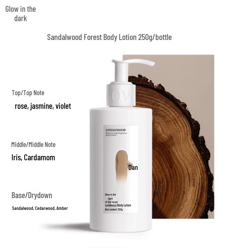 Glowing Body Lotion & Hand Cream Sandalwood Forest Fragrance Set