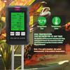 Soil Tester 6-in-1 High Precision Digital PH Moisture Temperature Light Fertility Meter with Real-time Display Soil Testing Kit