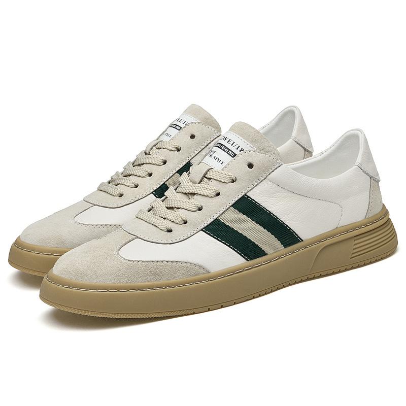 Men's shoes autumn and winter first layer cowhide men's business casual shoes men's trend wholesale flat baseplate shoes