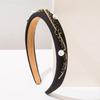 New Style Vintage Solid-color Irregular Chain Wide-edge Headband Beautiful Hair Clip for Women