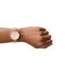 Fossil Jacqueline Three Hand Date Stainless Steel Watch Rose Gold Tone