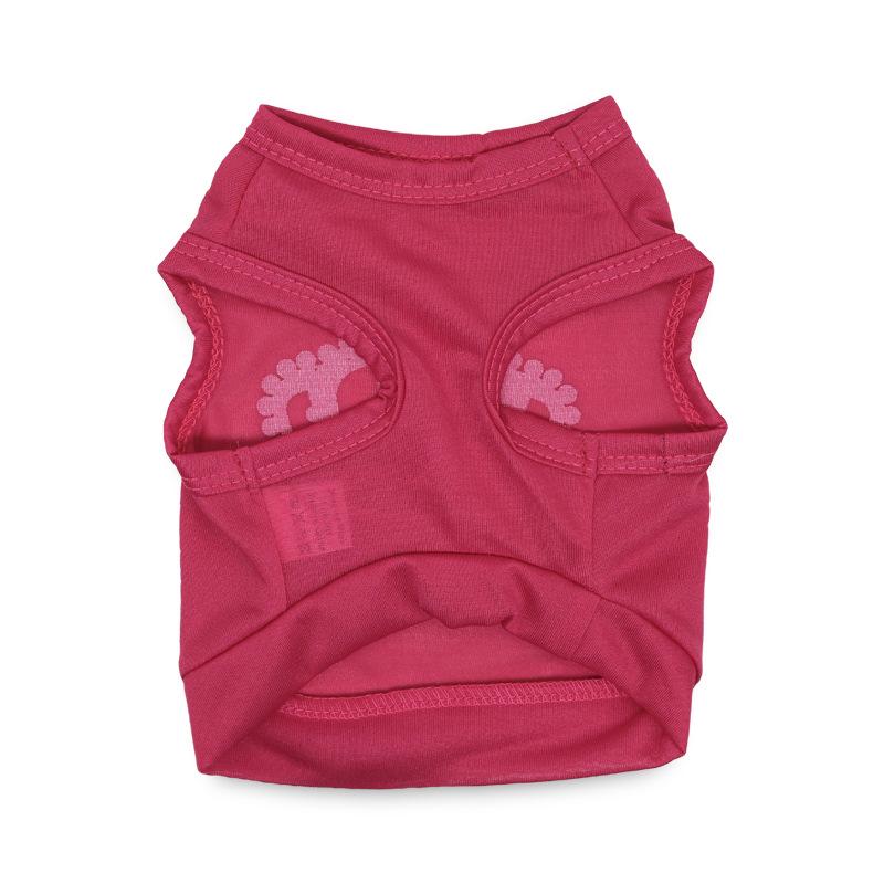 Pink Big Crown Pet Vest for Small Dogs and Cats - Spring/Summer Style