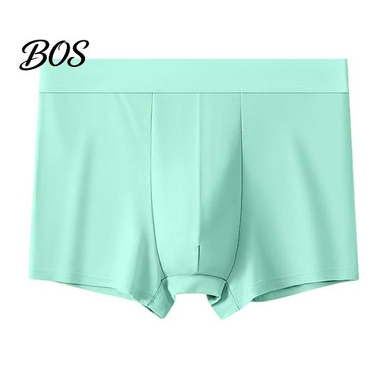 Men Boxer Briefs Underwear, Mid-rise Ice Silk Briefs, Slim Fit U-Convex Lightweight Boxers Quick Drying Summer Underwear for Daily Wear And