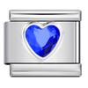 Stainless Steel Italian Bracelet Round Hearts Colorful Zirconia for Female Elastic Charm 9mm Link DIY Making Jewelry Party Gifts
