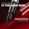 Binary Eyebrow Pencil, Waterproof, Sweat-Proof And Non-Smudging Double-Headed Liquid Wild Eyebrow Pencil