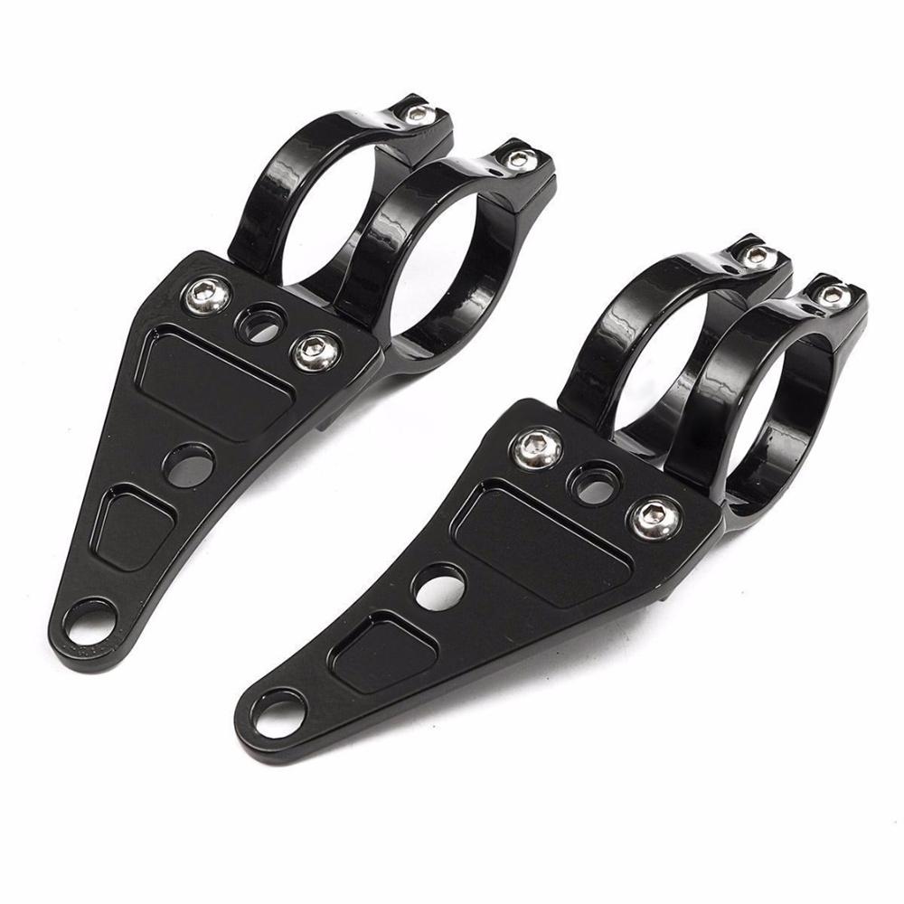 

Motorcycle Aluminum Headlamp Bracket Mounting Clip Universal For 41mm Front Fork