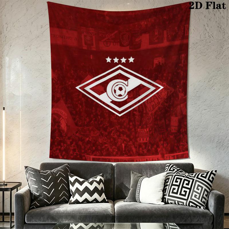 Spartak Moscow Spark Wall Hanging Printed Fabric Blanket Decorative Tapestries for Bedroom Living Room Home Decor
