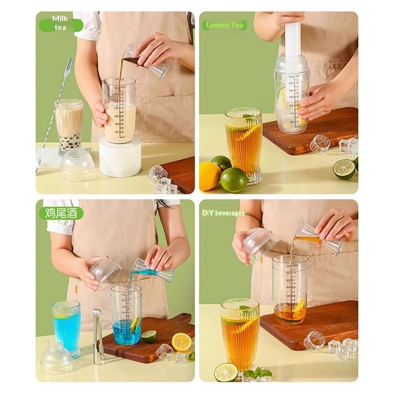 3/5/8Pcs Cocktail Shaker Set Cocktail Shaker And Measuring Jigger Set Drink Mixed Hand Shaker Tools For Bartending And Home Bar