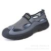 Sommer atmungsaktive Herren Tasche Kopf Sandalen hohle Mesh Loch Schuhe Outdoor rutschfest leicht Sport Freizeit Strandschuhe