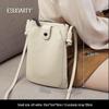 ESUNARTY Women's Genuine Leather Mini Crossbody Phone Bag