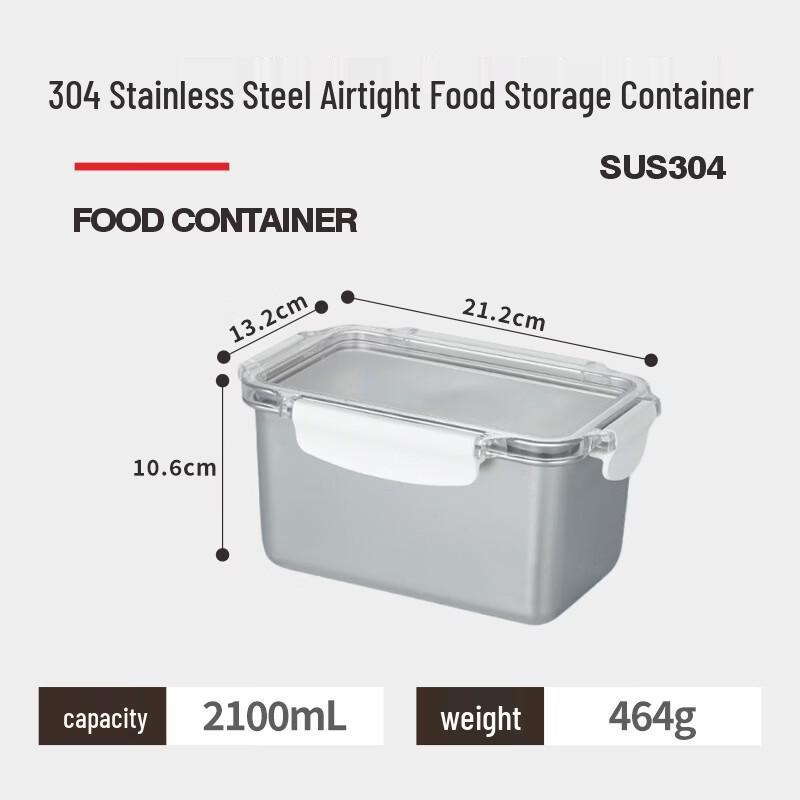 

RuHan 304 Stainless Steel Food Storage Container