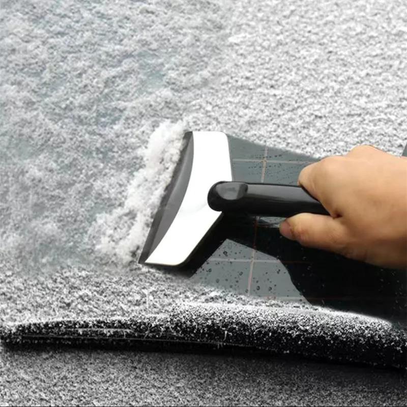 Car Ice Scraper Snow Removal Shovel Stainless Steel Car Windshield Snow Removal Scraper Snow Remover Auto Accessories