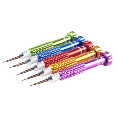 1pcs Multifunction 5 In 1 Mini Aluminum Precision Pen Screw Driver Screwdriver Set Repair Tools Kit for Cell Phone Hand Tool Set