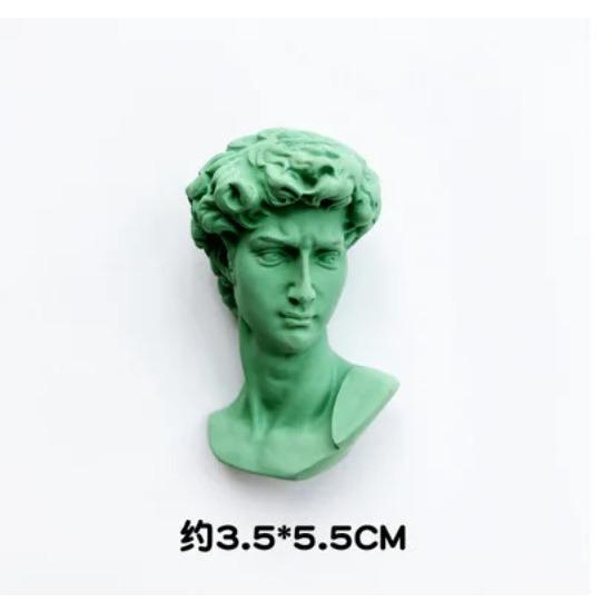 

Скандинавская статуэтка Магнит на холодильник Голова Арт Креативный Железопоглощающий камень Гипсовая скульптура Сяовэй Венера Магнитная наклейка