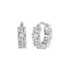 Luxury 925 Sterling Silver Jewelry 14K Gold Plated D Color VVS Moissanite Hoop Earrings for Party