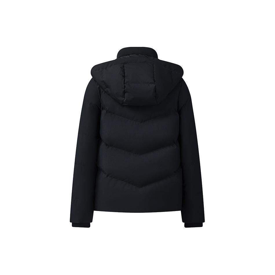 Fila Heritage Casual Elegant Fashion Versatile Duck Down Warm Padded Hooded Down Jacket Women Outerwear Legendary-Blue F11W548902FNV