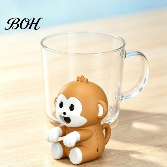 Clip Fan For Bowl Monkey Clip-on Mini for Cup Bowl, Portable Holder Cooling Hot Neck Hanging Soup Coffee, 3 Speed Rechargeable Coffee Chiller,