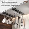 ZNMW Punch-Free Kitchen Utensil Hanging Rack (2-Pack)