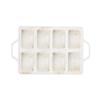 8 Cavity Miniature Loaf Pans Heat Resistant Silicone Nonstick Small Bread Mould Kitchen Meatloaf Bakeware Baking Tool