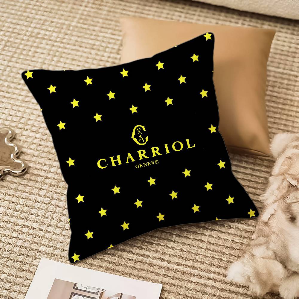 Fashion C-Charriol Pillow Case Anti-dustmite Invisible Zipper Sofa Bed