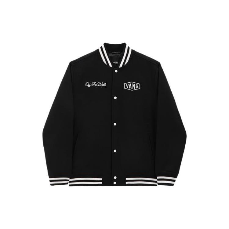 Vans Checkerboard Research Varsity Jacket Black Men s VN0A7S92BLK L